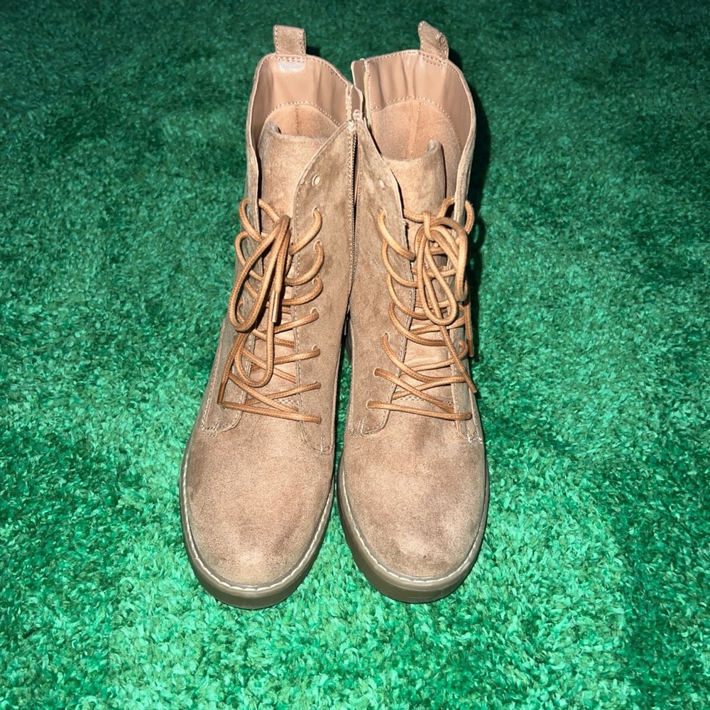 Target Women's Lace-Up Boots in Brown